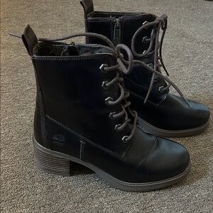 Timberland Dark Brown Lace-Up Women's Ankle Boots